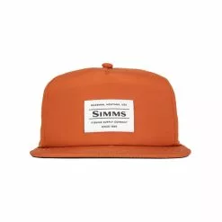 Simms Unstructured Flat Brim Cap Simms Orange