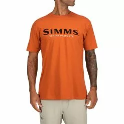 Simms Logo T-Shirt Adobe Heather -Fiskesneller Butikk p 1350 101188 M slideshow 2