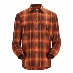 Simms Coldweather Shirt Hickory Clay Plaid