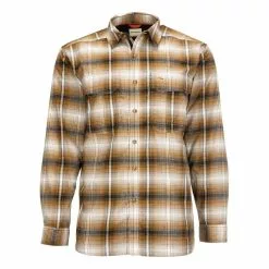 Simms Coldweather Shirt Dark Bronze Black Plaid