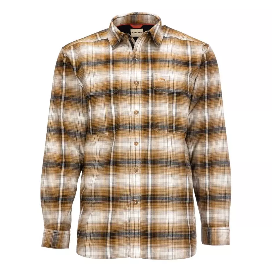 Simms Coldweather Shirt Dark Bronze Black Plaid 3 Simms Coldweather Shirt Dark Bronze Black Plaid