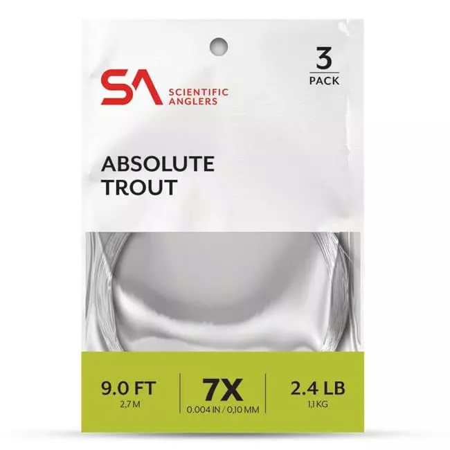 Scientific Anglers SA Absolute Trout Leader 7.5' 3-PK 3 Scientific Anglers SA Absolute Trout Leader 7.5' 3-PK
